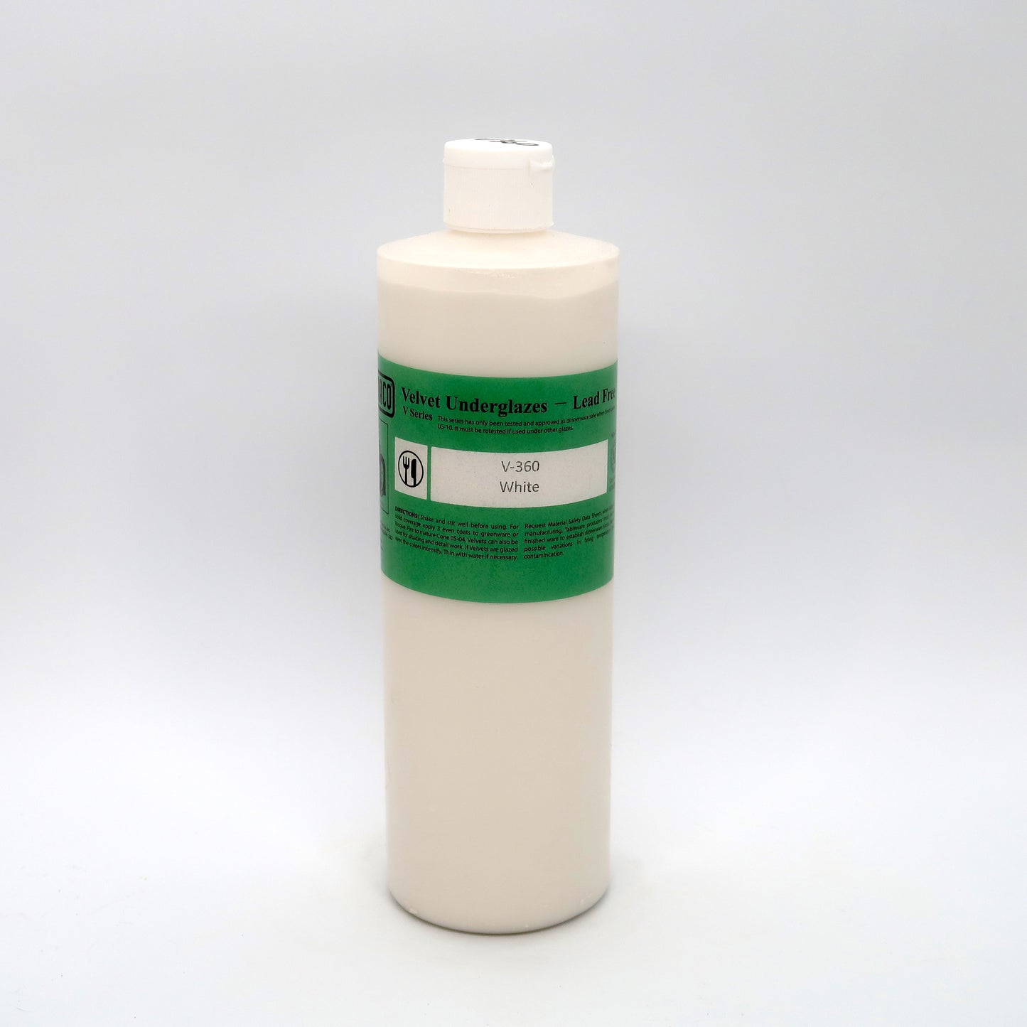 AMACO Velvet Underglaze - V-360 White - 白釉下彩