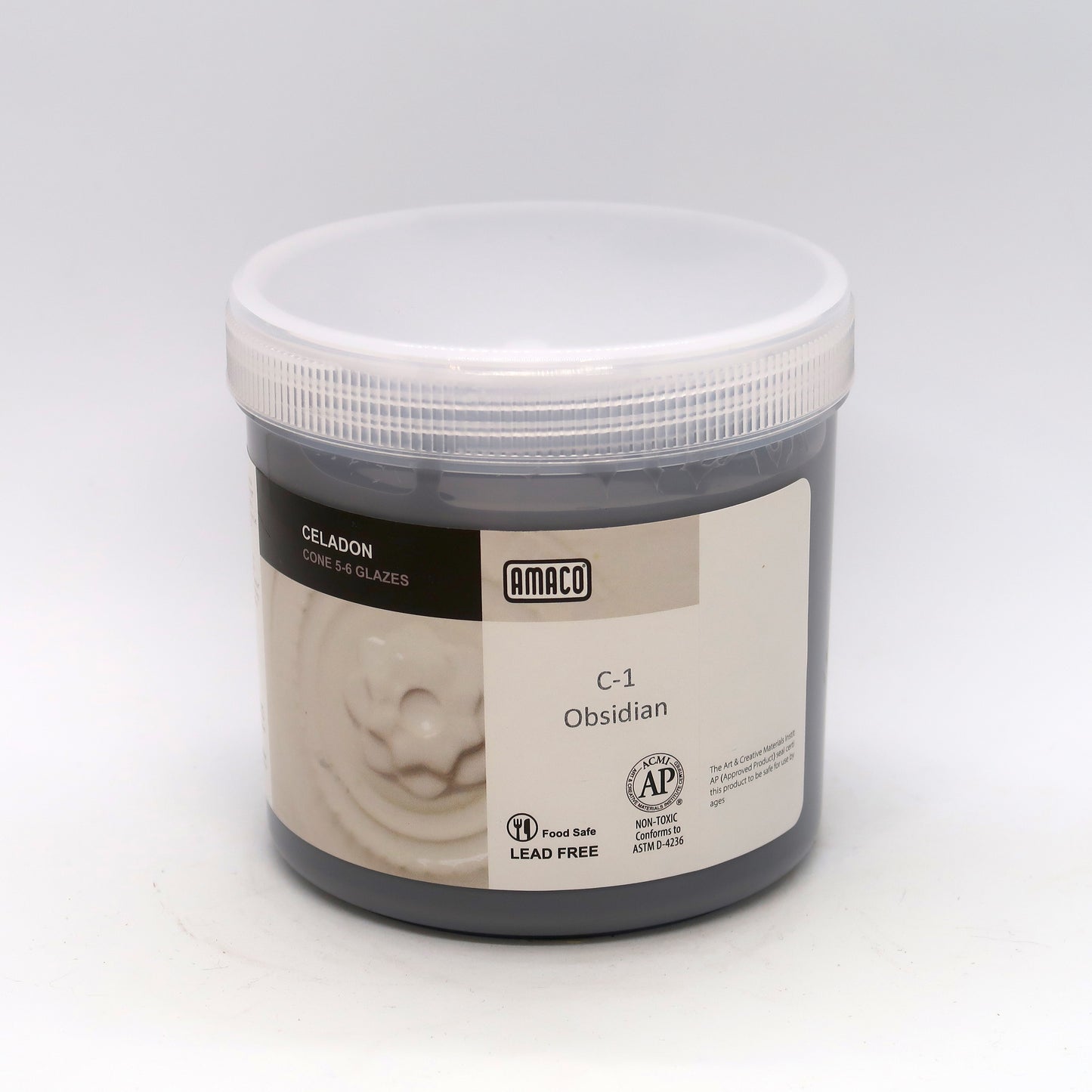 AMACO Celadon - C-1 Obsidian - 黑曜岩 (16oz)