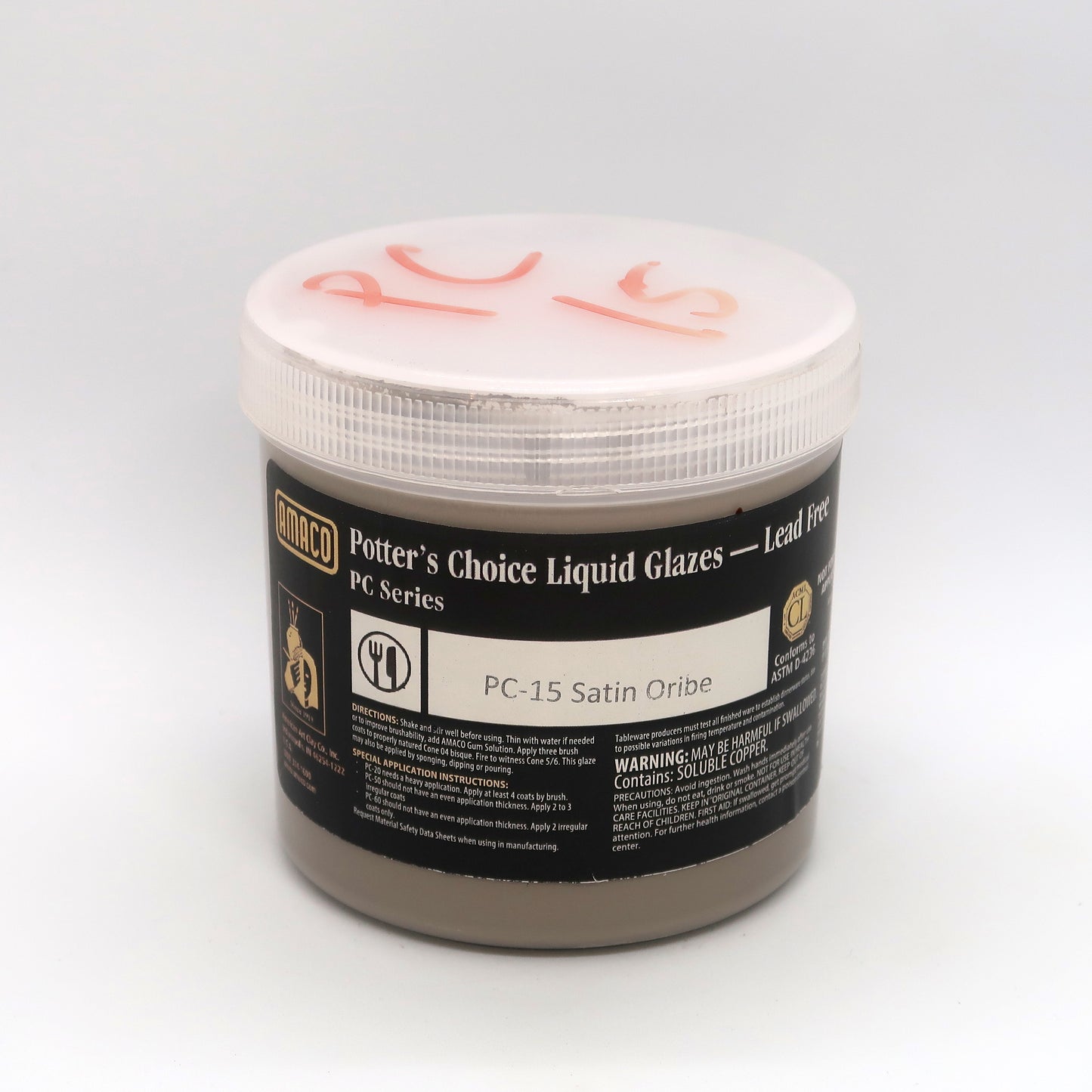 AMACO Potter's Choice - PC-15 Satin Oribe - 緞面湖水綠 (16oz)