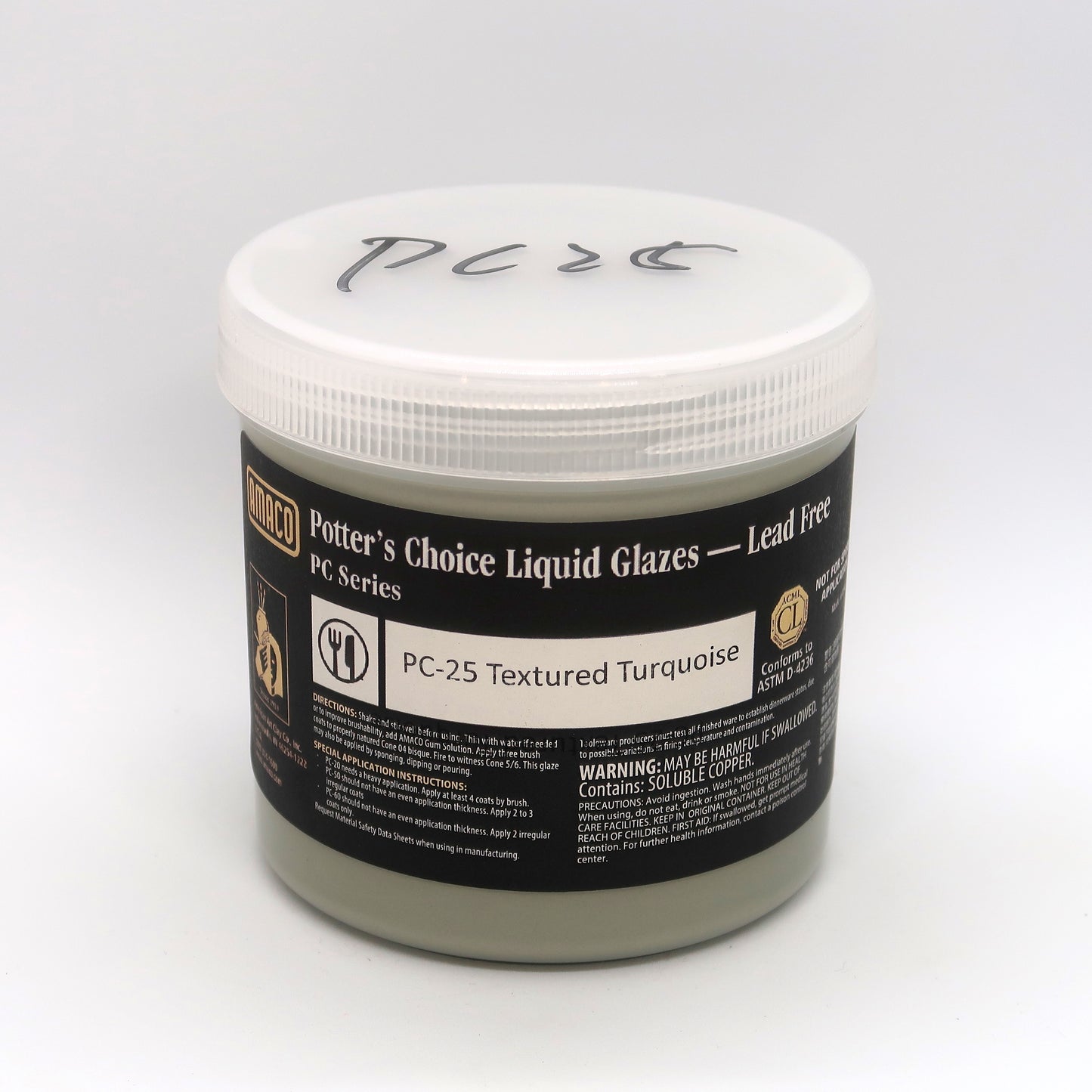 AMACO Potter's Choice - PC-25 Textured Turquoise - 綠松石 (16oz)