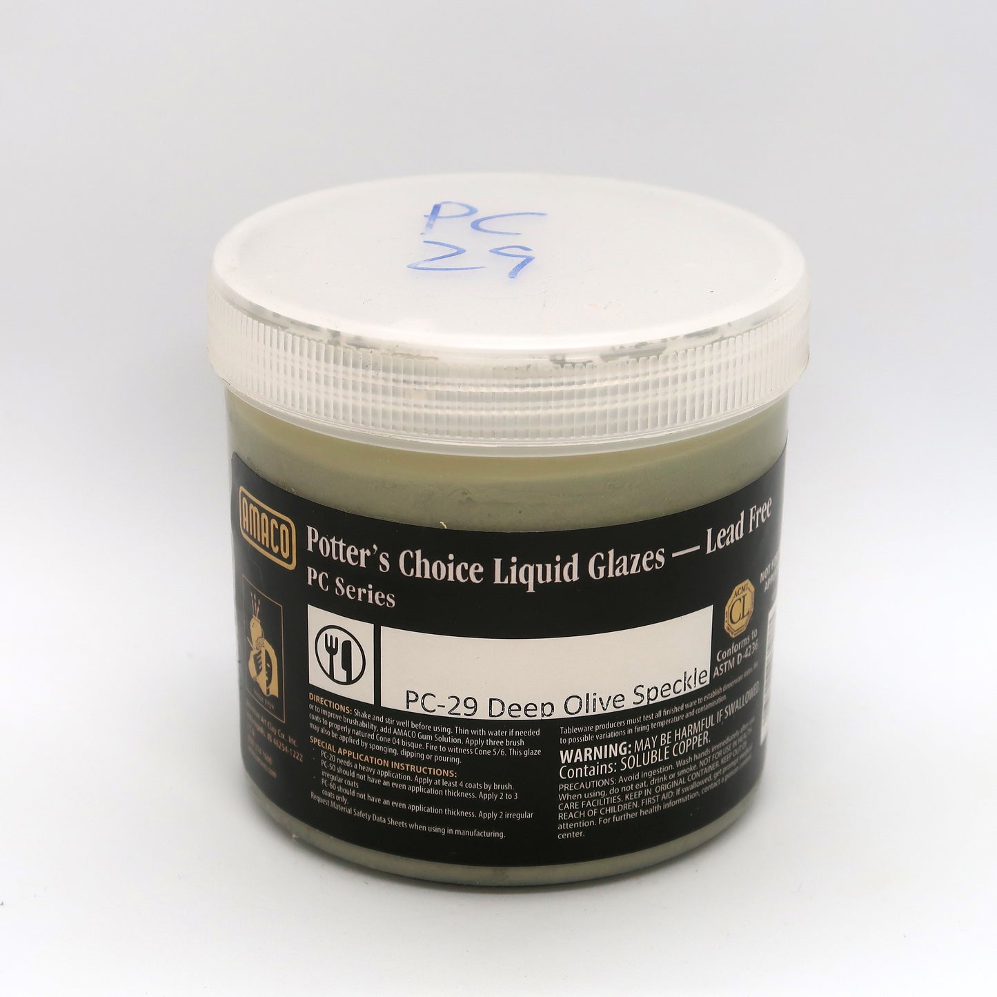 AMACO Potter's Choice - PC-29 Deep Olive Speckle - 斑點橄欖綠(16oz)