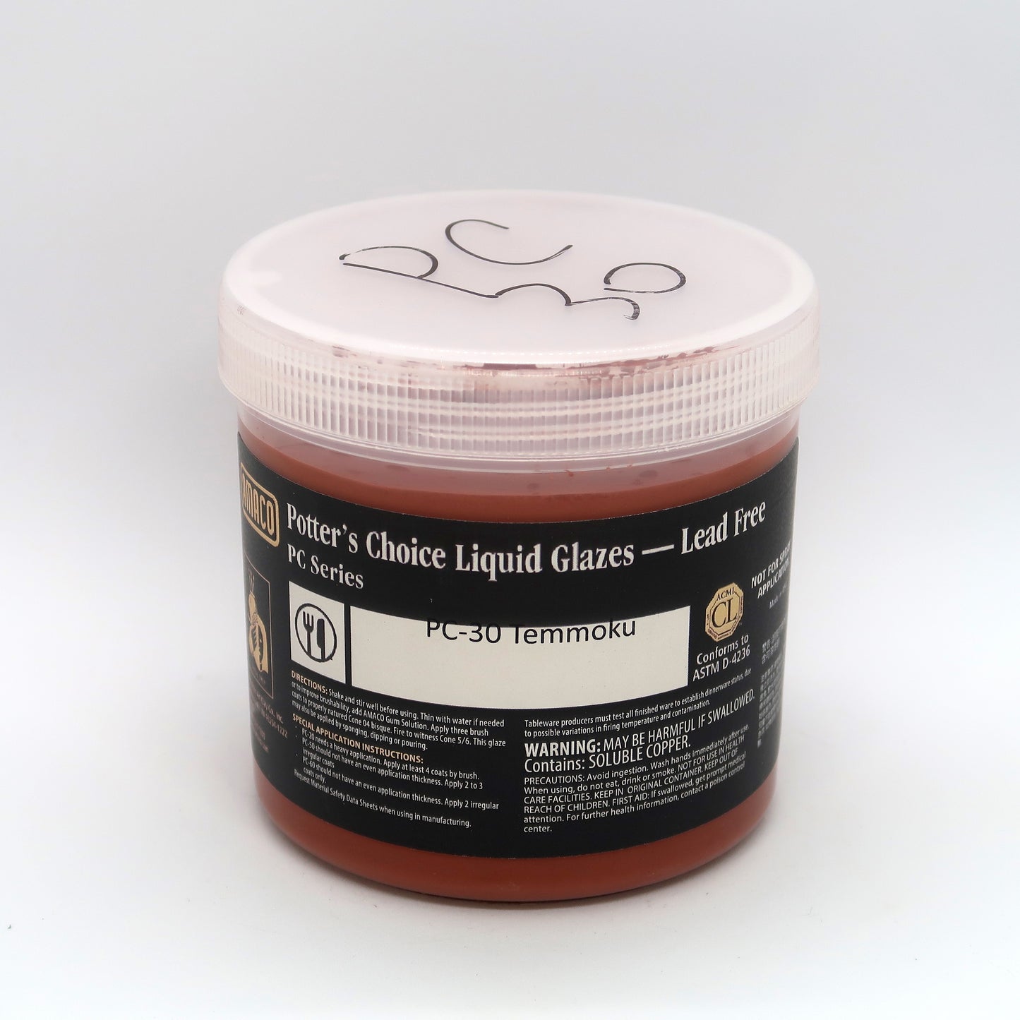 AMACO Potter's Choice - PC-30 Temmoku - 斑點棕 (16oz)