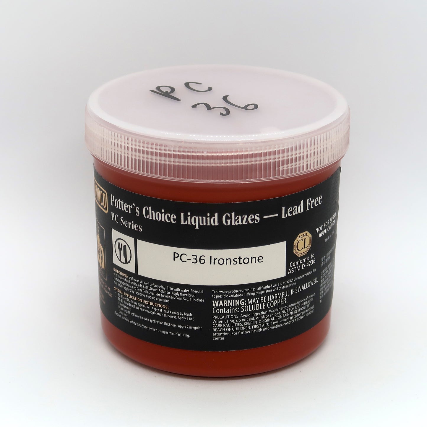 AMACO Potter's Choice - PC-36 Ironstone - 青銅棕 (16oz)