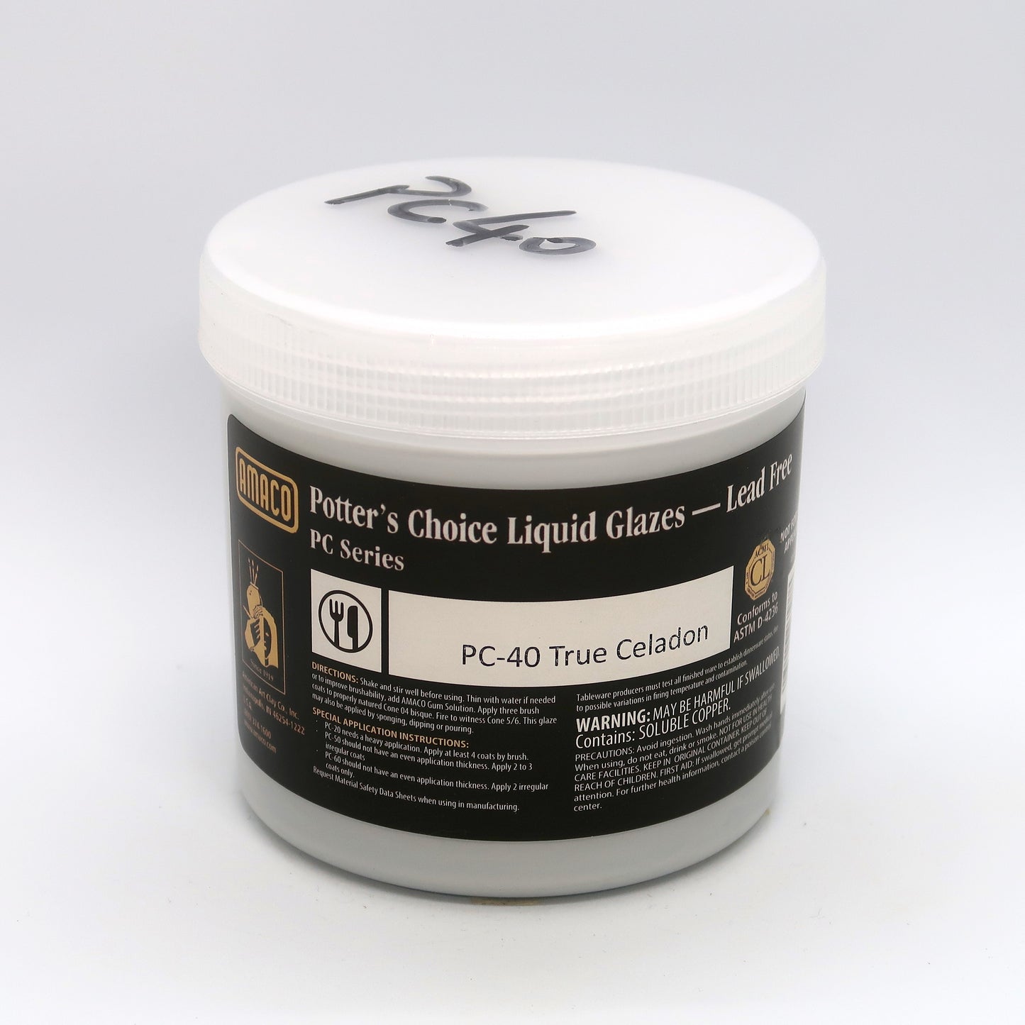 AMACO Potter's Choice - PC-40 True Celadon - 青瓷綠 (16oz)