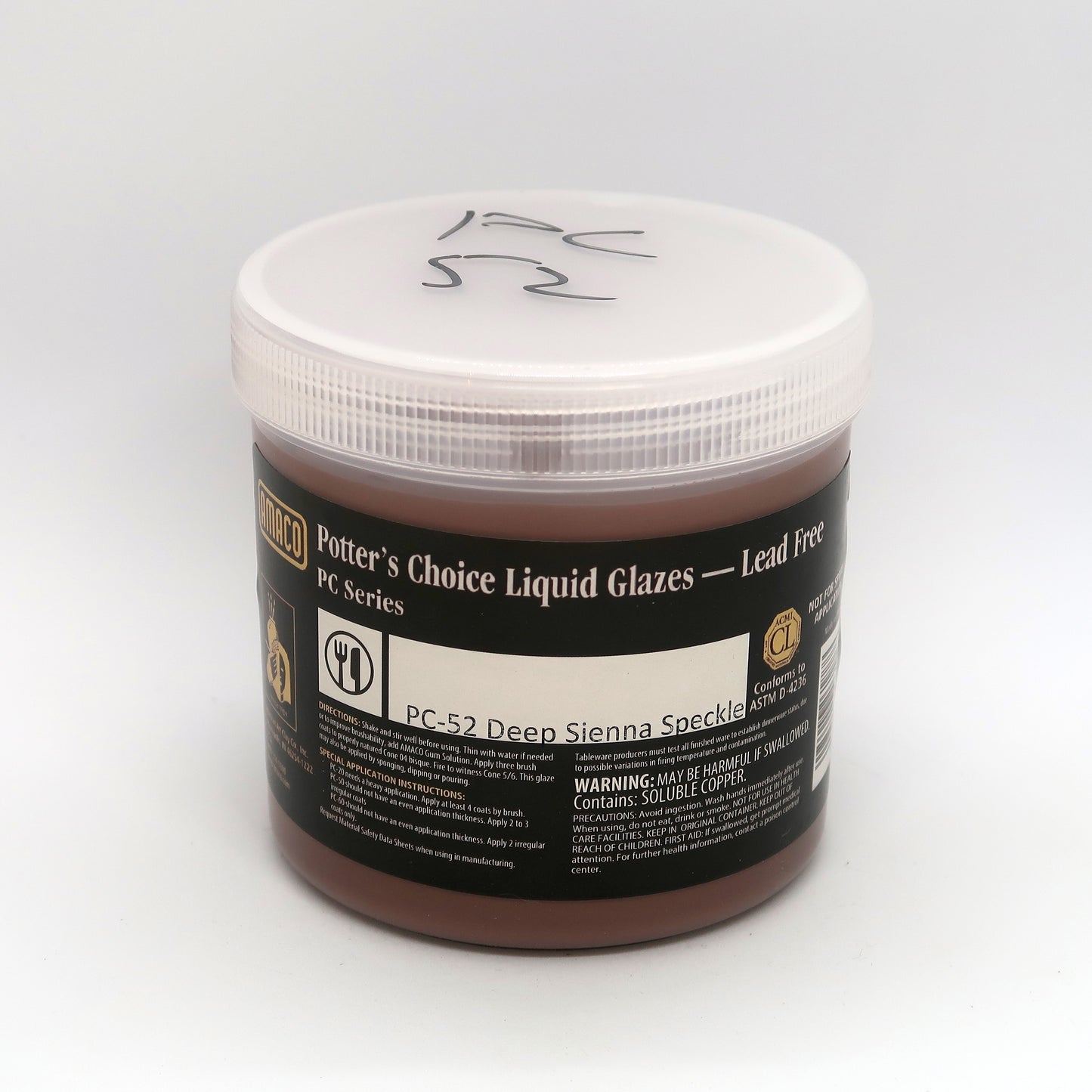 AMACO Potter's Choice - PC-52 Deep Sienna Speckle - 斑點赤褐 (16oz)