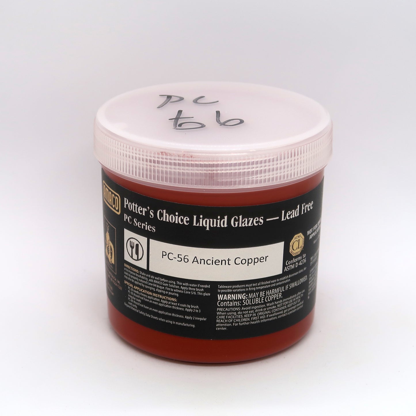 AMACO Potter's Choice - PC-56 Ancient Copper - 鐵紅 (16oz)