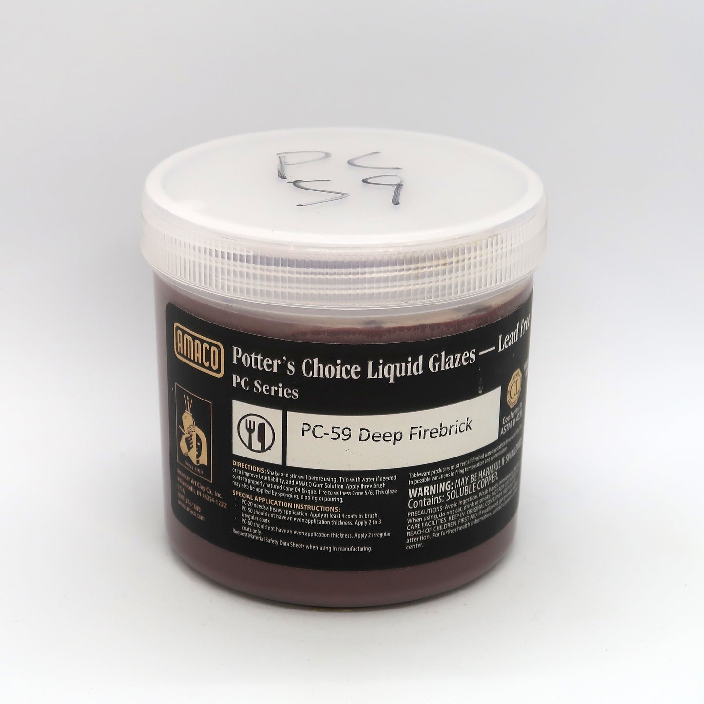 AMACO Potter's Choice - PC-59 Deep Firebrick - 磚紅 (16oz)