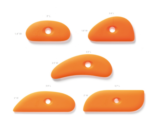 XIEM TOOLS 軟矽膠刮片套裝 (一組5件)