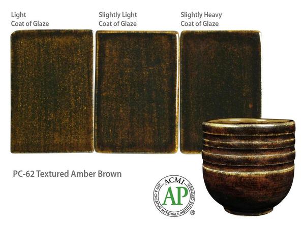 AMACO Potter's Choice - PC-62 Textured Amber Brown - 琥珀棕 (16oz)