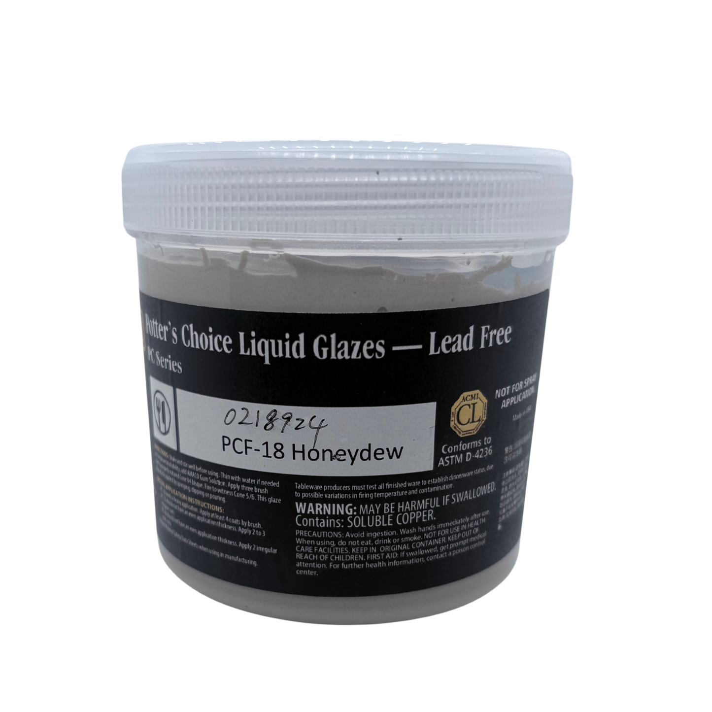 AMACO Potter's Choice Flux - PCF-18 Honeydew - 蜜瓜 (16oz)