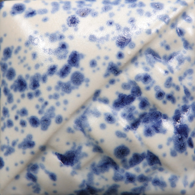 Mayco Stoneware Crystal Glaze - SW-152 Blue Splatteware 藍色潑墨(16oz)