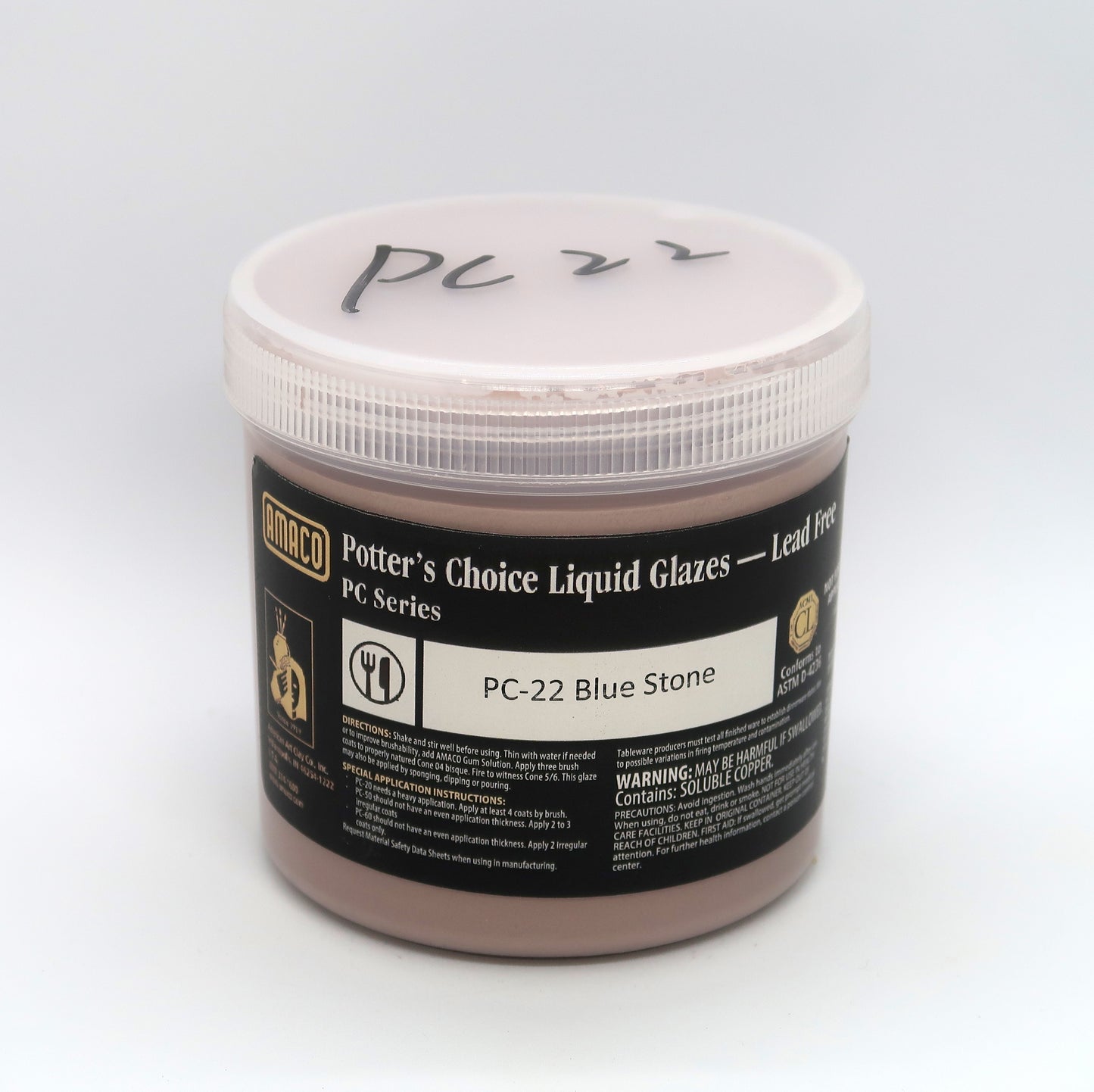 AMACO Potter's Choice - PC-22 Blue Stone - 青藍石 (16oz)
