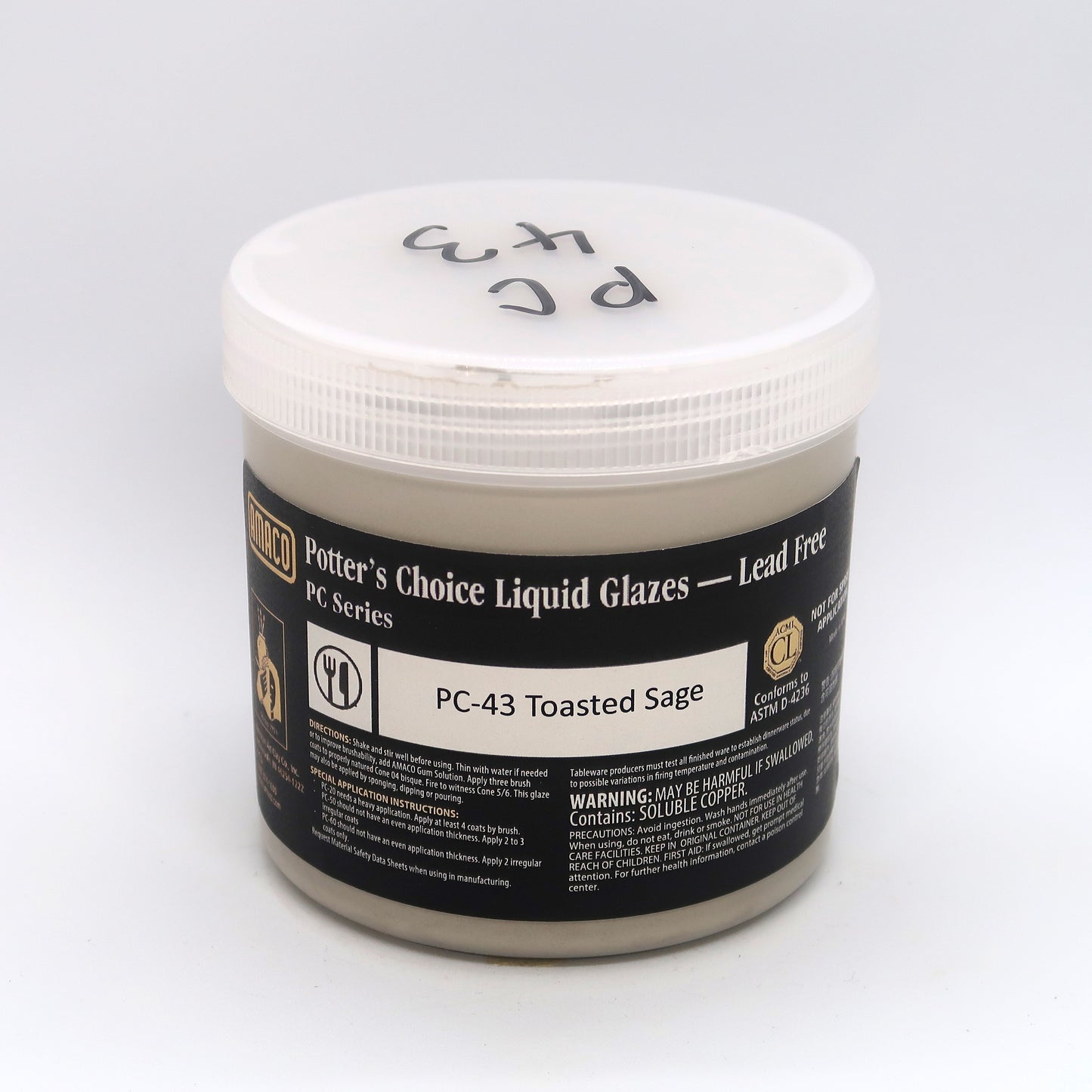 AMACO Potter's Choice - PC-43 Toasted Sage - 灰鼠尾草 (16oz)