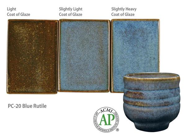 AMACO Potter's Choice - PC-20 Blue Rutile - 藍髮晶 (16oz)