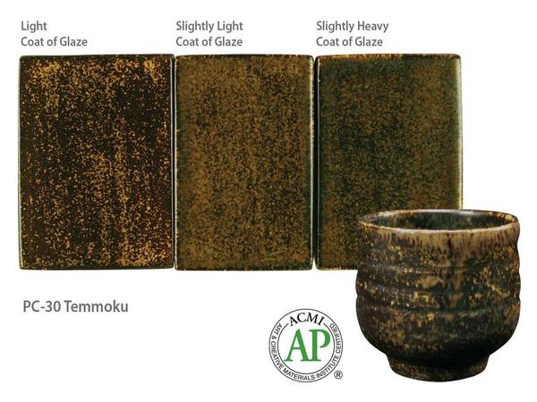 AMACO Potter's Choice - PC-30 Temmoku - 斑點棕 (16oz)