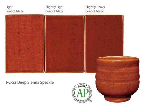 AMACO Potter's Choice - PC-52 Deep Sienna Speckle - 斑點赤褐 (16oz)